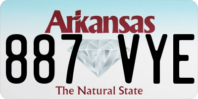 AR license plate 887VYE