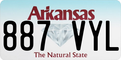 AR license plate 887VYL