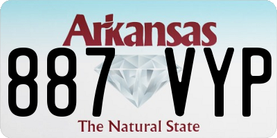 AR license plate 887VYP