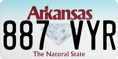 AR license plate 887VYR