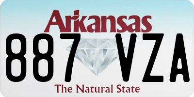 AR license plate 887VZA