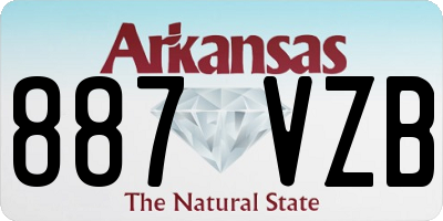 AR license plate 887VZB