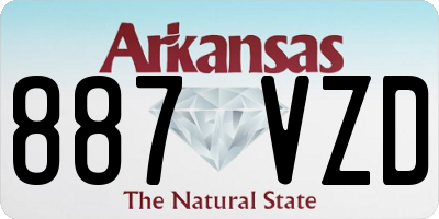 AR license plate 887VZD