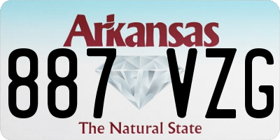 AR license plate 887VZG