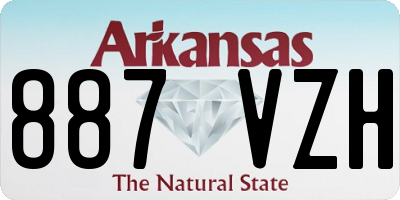 AR license plate 887VZH