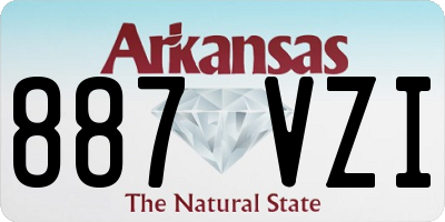 AR license plate 887VZI