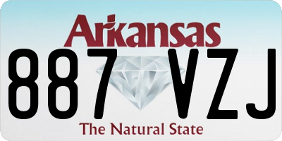 AR license plate 887VZJ