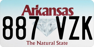 AR license plate 887VZK