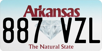 AR license plate 887VZL