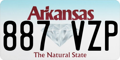AR license plate 887VZP