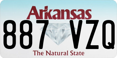 AR license plate 887VZQ