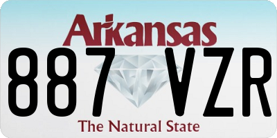 AR license plate 887VZR
