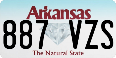 AR license plate 887VZS
