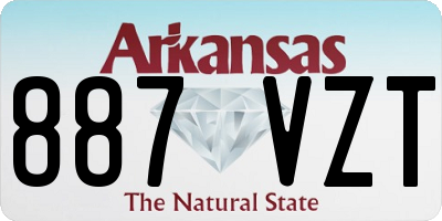 AR license plate 887VZT