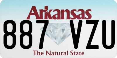 AR license plate 887VZU