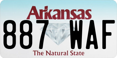 AR license plate 887WAF
