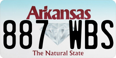 AR license plate 887WBS