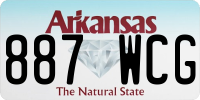 AR license plate 887WCG