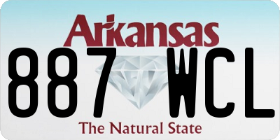 AR license plate 887WCL
