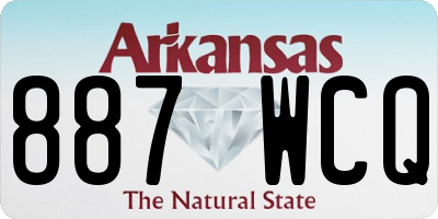 AR license plate 887WCQ