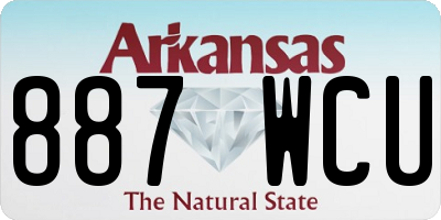 AR license plate 887WCU