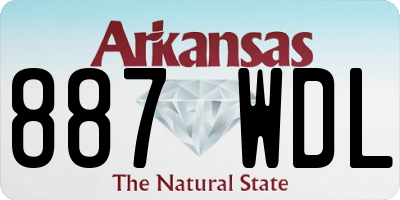 AR license plate 887WDL