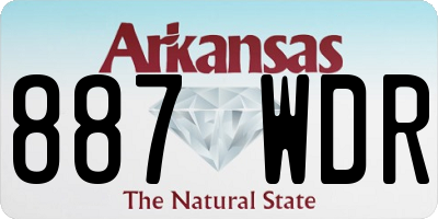 AR license plate 887WDR
