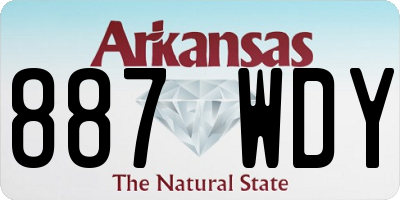 AR license plate 887WDY