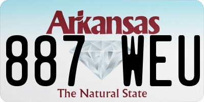 AR license plate 887WEU