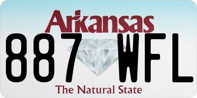 AR license plate 887WFL