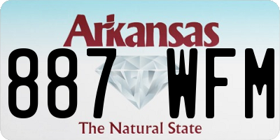 AR license plate 887WFM