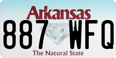 AR license plate 887WFQ