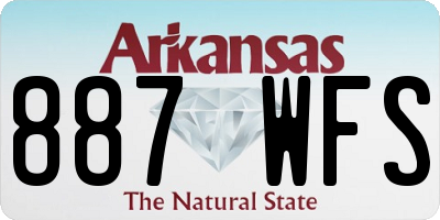AR license plate 887WFS
