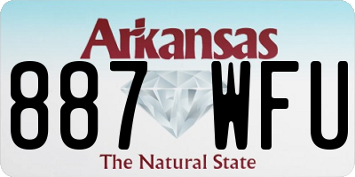 AR license plate 887WFU