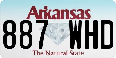 AR license plate 887WHD