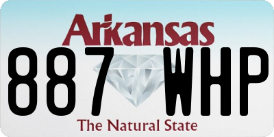 AR license plate 887WHP