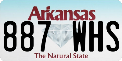 AR license plate 887WHS