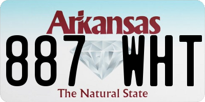 AR license plate 887WHT