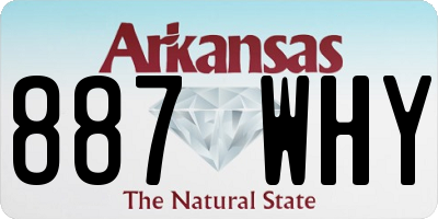 AR license plate 887WHY