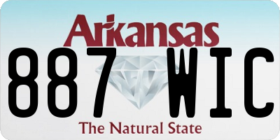 AR license plate 887WIC