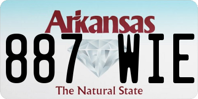 AR license plate 887WIE