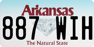 AR license plate 887WIH