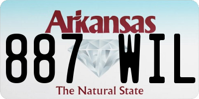 AR license plate 887WIL