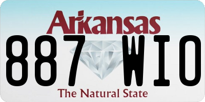 AR license plate 887WIO