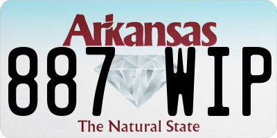 AR license plate 887WIP