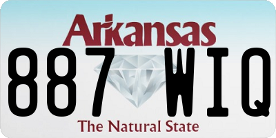 AR license plate 887WIQ