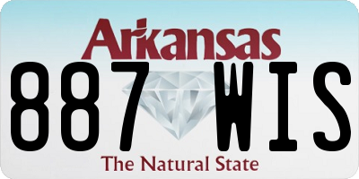 AR license plate 887WIS
