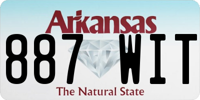 AR license plate 887WIT