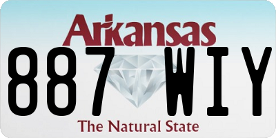 AR license plate 887WIY