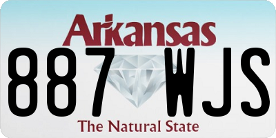 AR license plate 887WJS